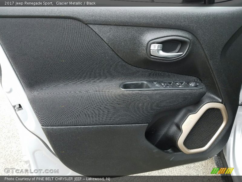 Glacier Metallic / Black 2017 Jeep Renegade Sport