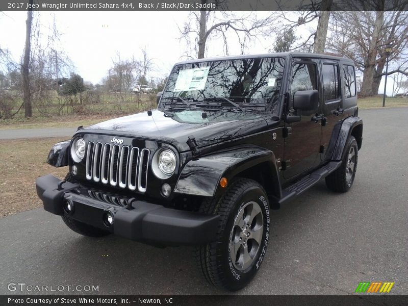 Black / Black/Dark Saddle 2017 Jeep Wrangler Unlimited Sahara 4x4