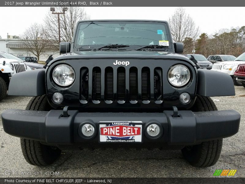 Black / Black 2017 Jeep Wrangler Unlimited Sport 4x4 RHD