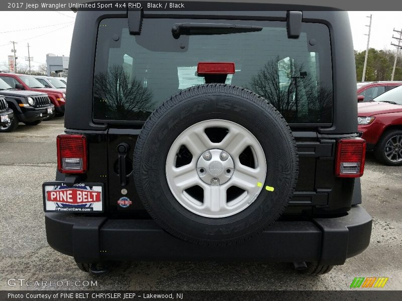 Black / Black 2017 Jeep Wrangler Unlimited Sport 4x4 RHD