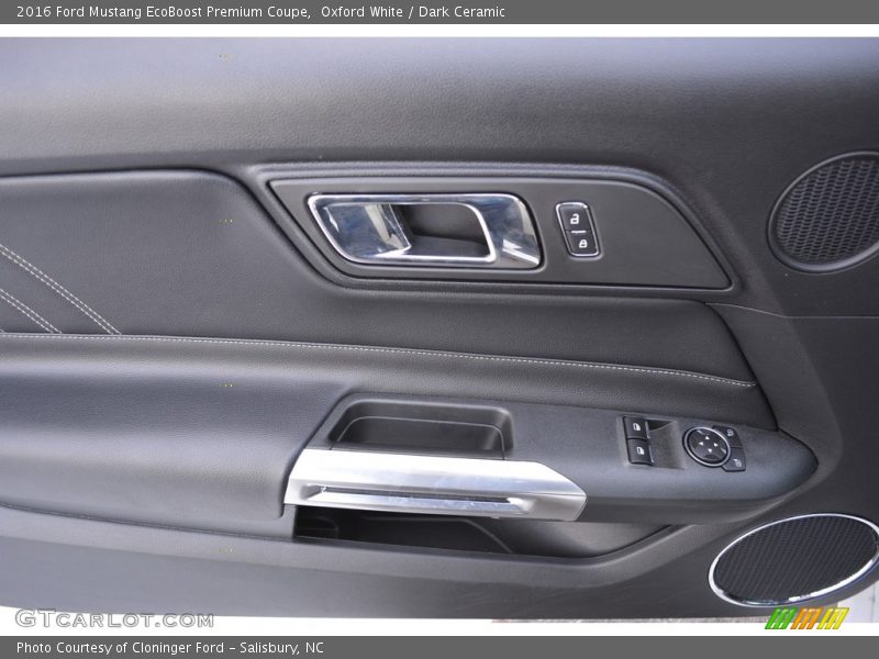 Oxford White / Dark Ceramic 2016 Ford Mustang EcoBoost Premium Coupe