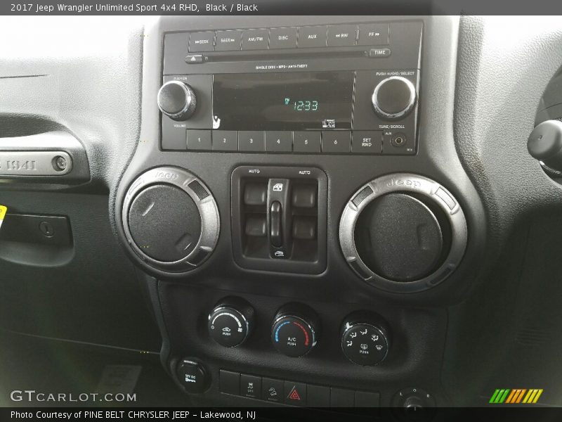 Black / Black 2017 Jeep Wrangler Unlimited Sport 4x4 RHD