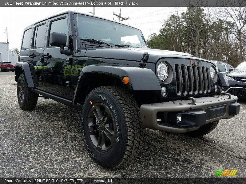 Black / Black 2017 Jeep Wrangler Unlimited 75th Anniversary Edition 4x4