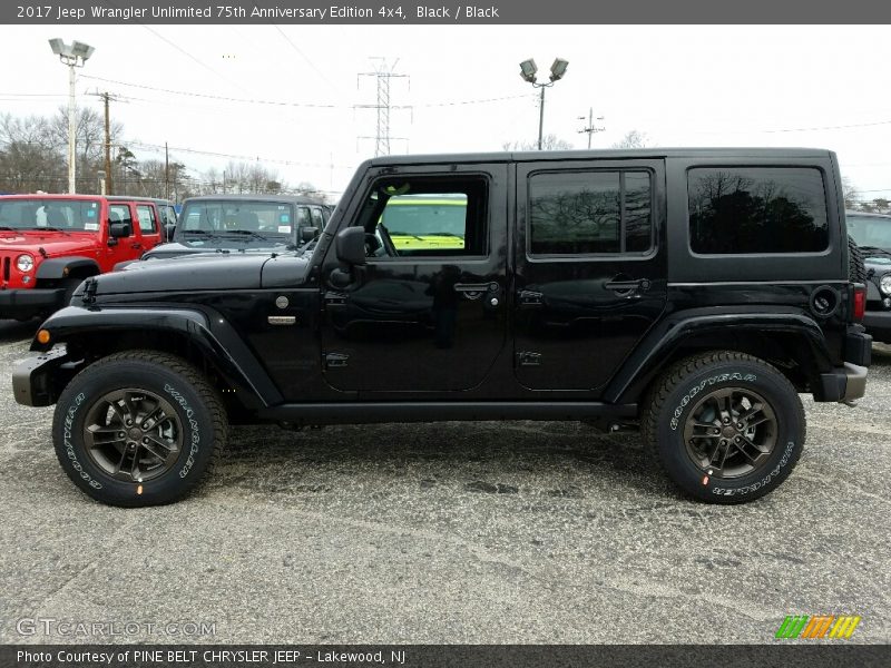 Black / Black 2017 Jeep Wrangler Unlimited 75th Anniversary Edition 4x4