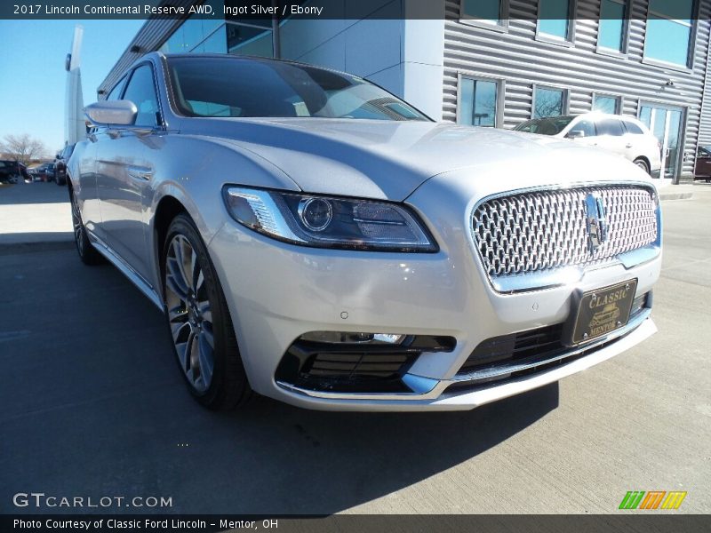 Ingot Silver / Ebony 2017 Lincoln Continental Reserve AWD