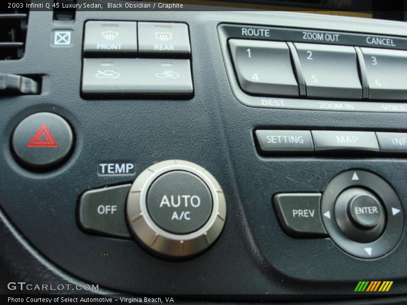 Black Obsidian / Graphite 2003 Infiniti Q 45 Luxury Sedan