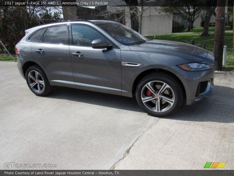 Ammonite Grey / S Red/Jet 2017 Jaguar F-PACE 35t AWD S