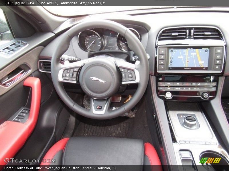 Ammonite Grey / S Red/Jet 2017 Jaguar F-PACE 35t AWD S