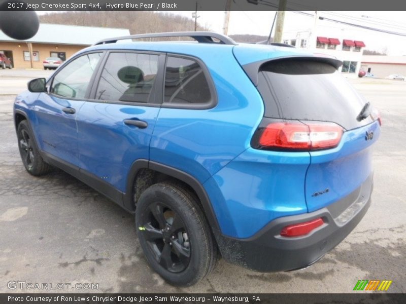 Hydro Blue Pearl / Black 2017 Jeep Cherokee Sport 4x4