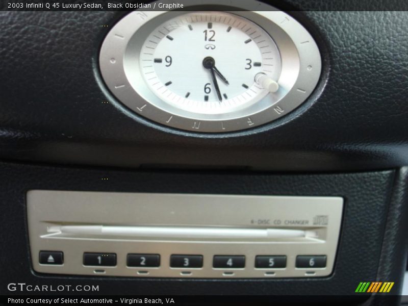 Black Obsidian / Graphite 2003 Infiniti Q 45 Luxury Sedan
