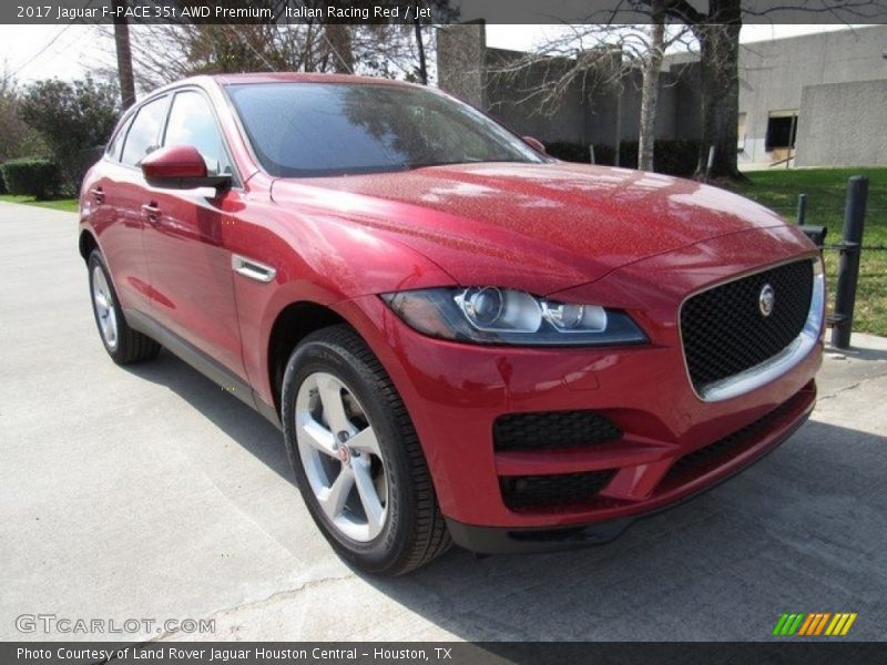 Italian Racing Red / Jet 2017 Jaguar F-PACE 35t AWD Premium