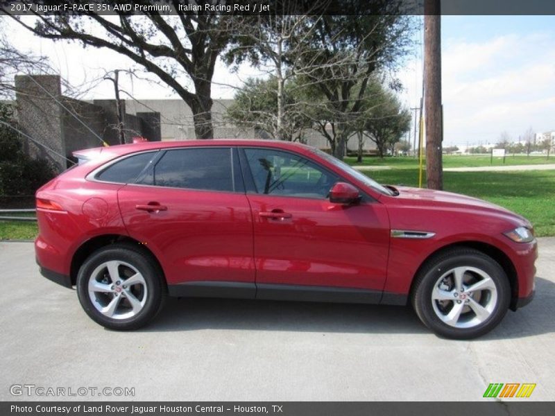 Italian Racing Red / Jet 2017 Jaguar F-PACE 35t AWD Premium