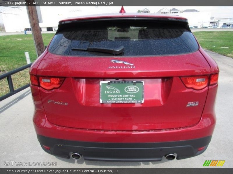 Italian Racing Red / Jet 2017 Jaguar F-PACE 35t AWD Premium