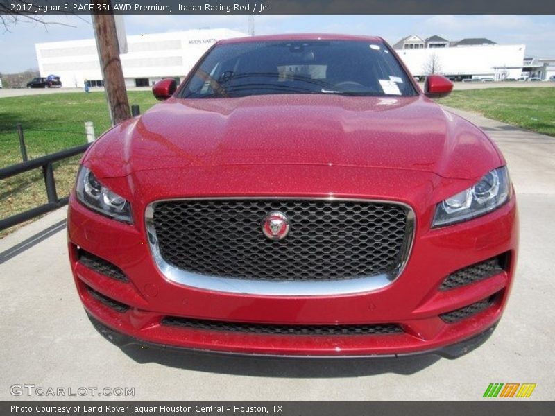 Italian Racing Red / Jet 2017 Jaguar F-PACE 35t AWD Premium