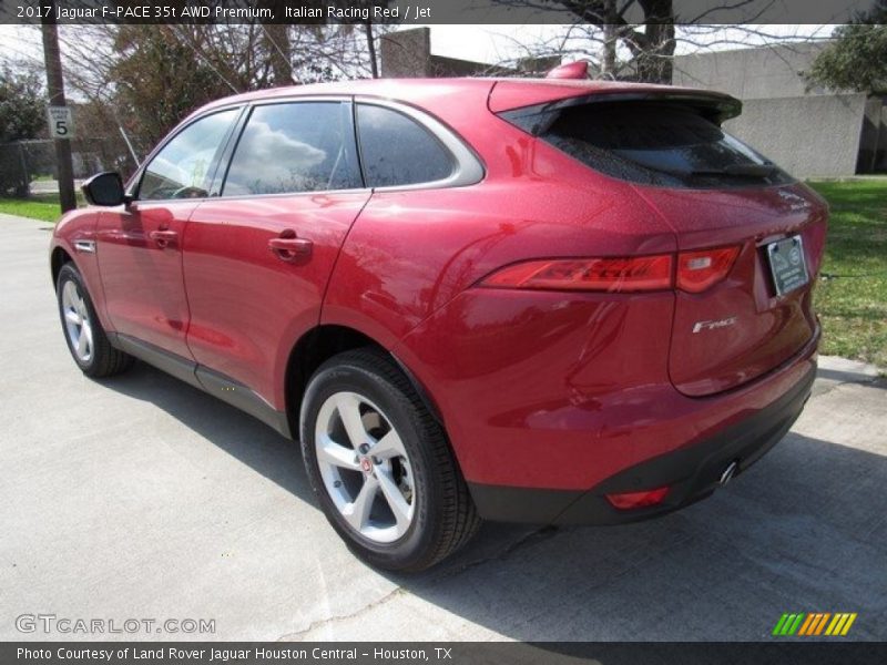 Italian Racing Red / Jet 2017 Jaguar F-PACE 35t AWD Premium