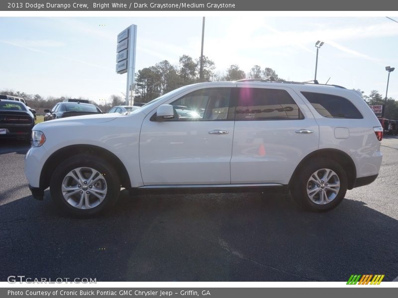 Bright White / Dark Graystone/Medium Graystone 2013 Dodge Durango Crew