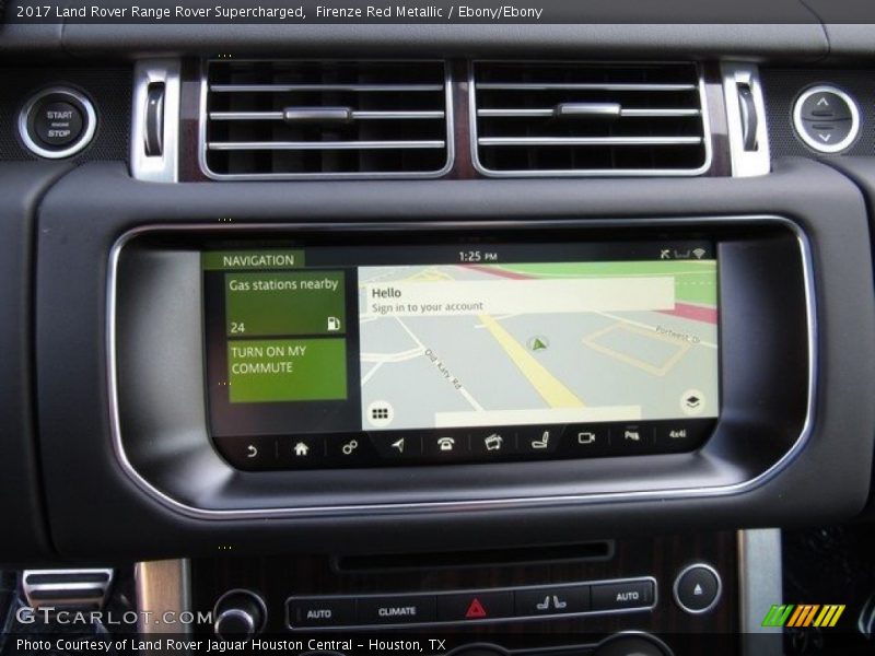 Navigation of 2017 Range Rover Supercharged