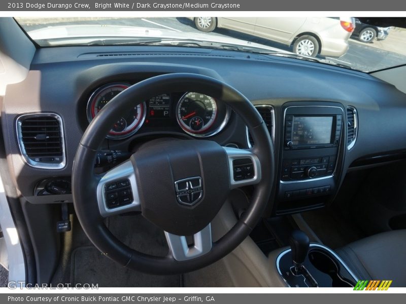 Bright White / Dark Graystone/Medium Graystone 2013 Dodge Durango Crew