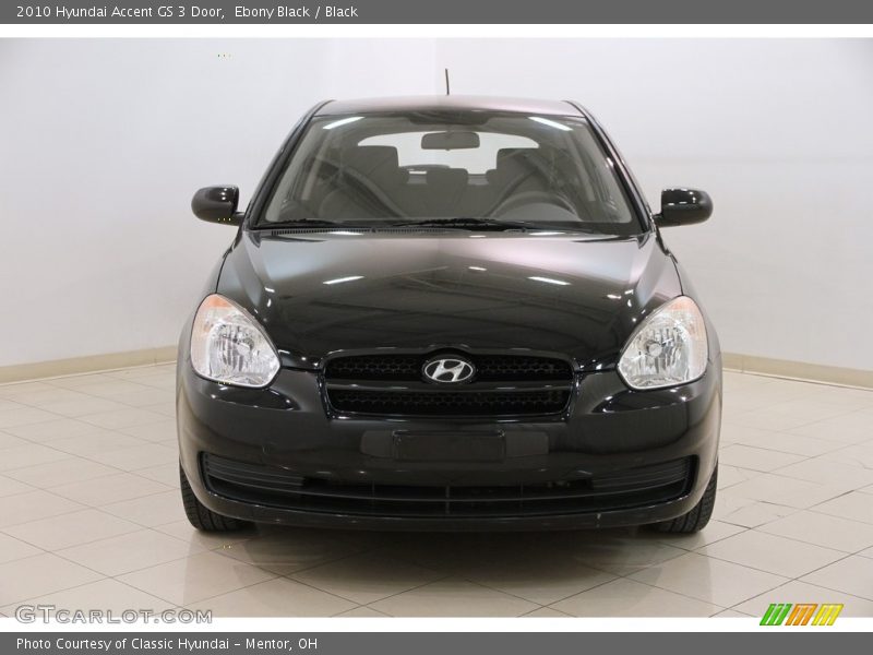Ebony Black / Black 2010 Hyundai Accent GS 3 Door