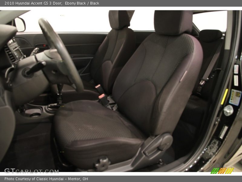 Ebony Black / Black 2010 Hyundai Accent GS 3 Door