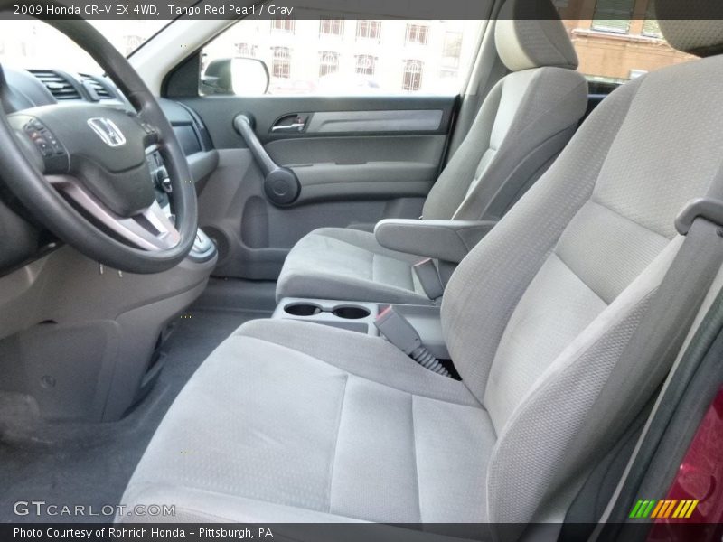 Tango Red Pearl / Gray 2009 Honda CR-V EX 4WD