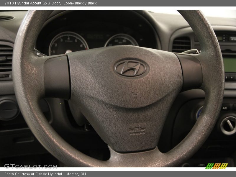 Ebony Black / Black 2010 Hyundai Accent GS 3 Door