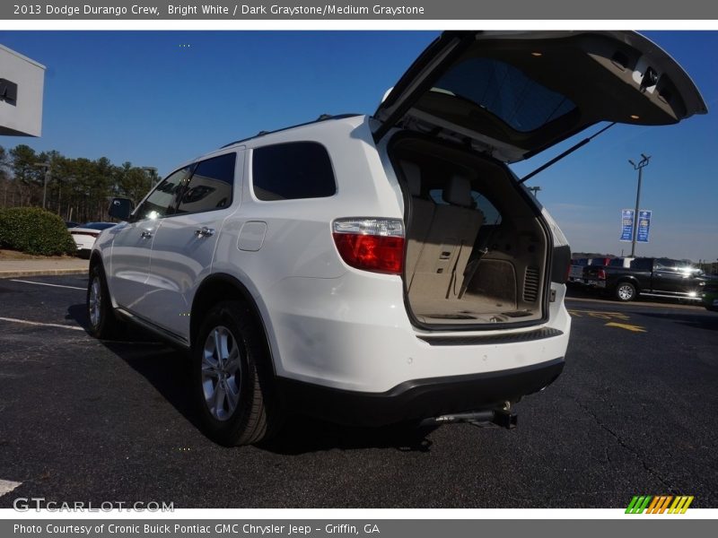 Bright White / Dark Graystone/Medium Graystone 2013 Dodge Durango Crew