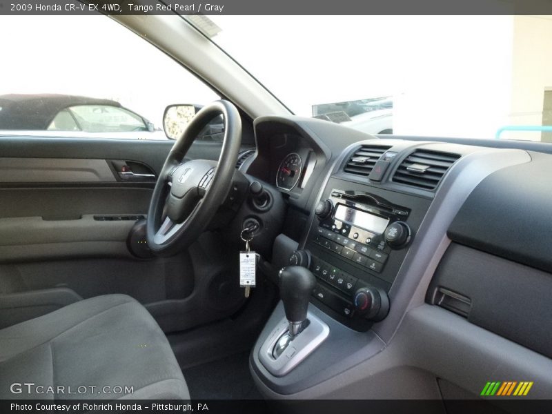 Tango Red Pearl / Gray 2009 Honda CR-V EX 4WD