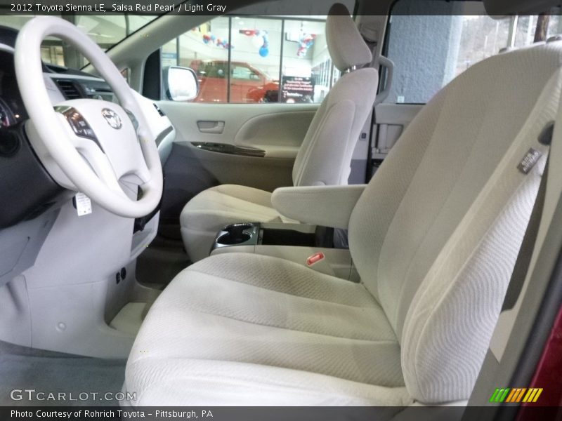 Salsa Red Pearl / Light Gray 2012 Toyota Sienna LE