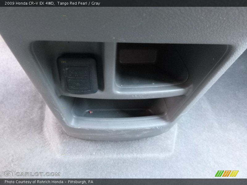 Tango Red Pearl / Gray 2009 Honda CR-V EX 4WD