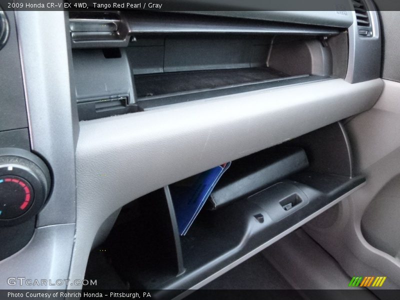 Tango Red Pearl / Gray 2009 Honda CR-V EX 4WD