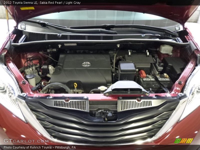 Salsa Red Pearl / Light Gray 2012 Toyota Sienna LE