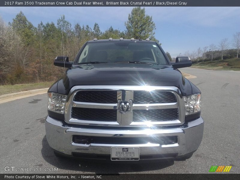 Brilliant Black Crystal Pearl / Black/Diesel Gray 2017 Ram 3500 Tradesman Crew Cab Dual Rear Wheel