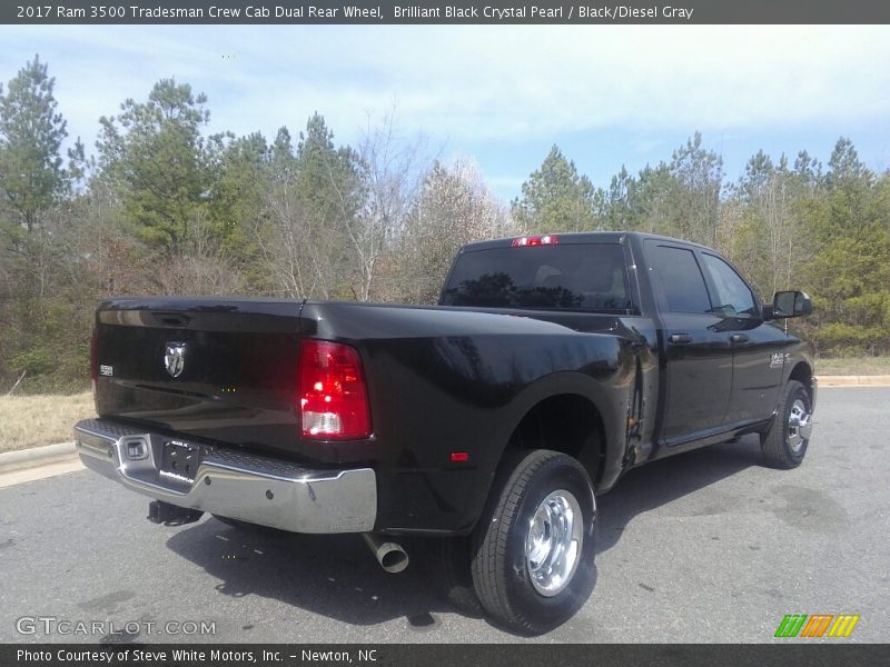 Brilliant Black Crystal Pearl / Black/Diesel Gray 2017 Ram 3500 Tradesman Crew Cab Dual Rear Wheel