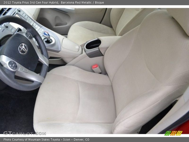 Barcelona Red Metallic / Bisque 2012 Toyota Prius 3rd Gen Four Hybrid