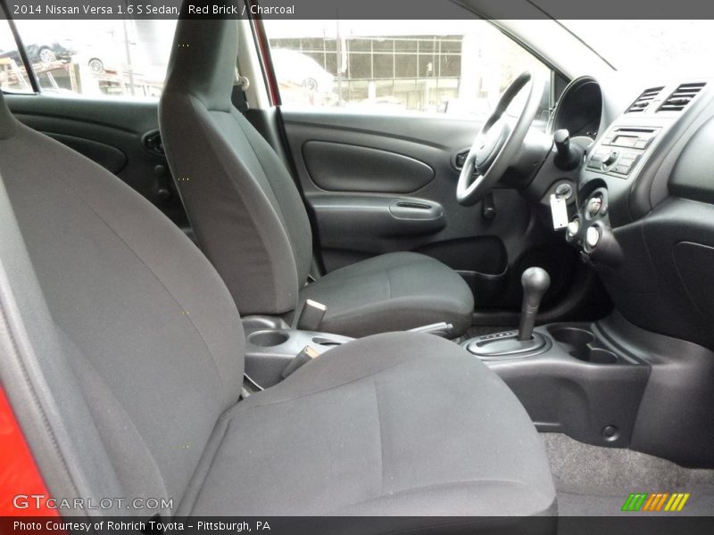 Red Brick / Charcoal 2014 Nissan Versa 1.6 S Sedan