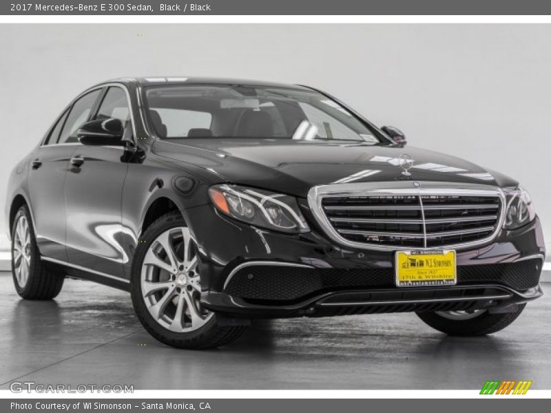 Black / Black 2017 Mercedes-Benz E 300 Sedan