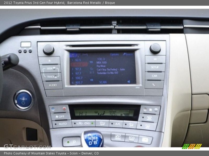 Barcelona Red Metallic / Bisque 2012 Toyota Prius 3rd Gen Four Hybrid