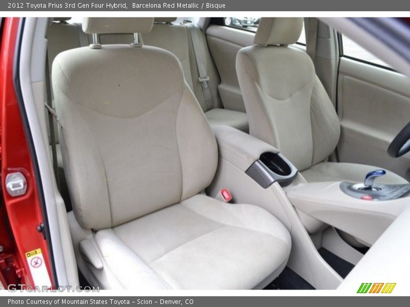 Barcelona Red Metallic / Bisque 2012 Toyota Prius 3rd Gen Four Hybrid
