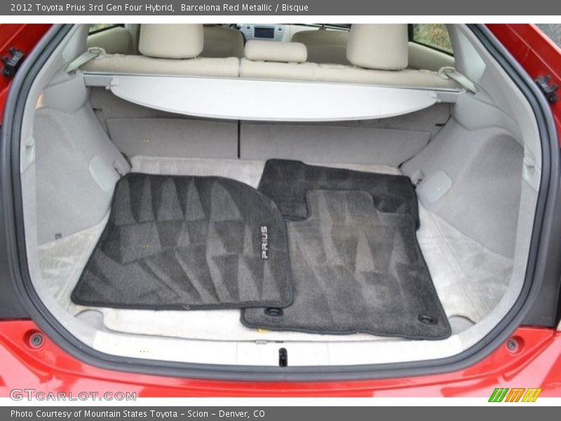 Barcelona Red Metallic / Bisque 2012 Toyota Prius 3rd Gen Four Hybrid