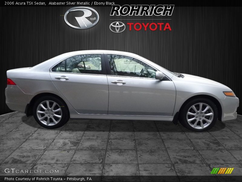 Alabaster Silver Metallic / Ebony Black 2006 Acura TSX Sedan