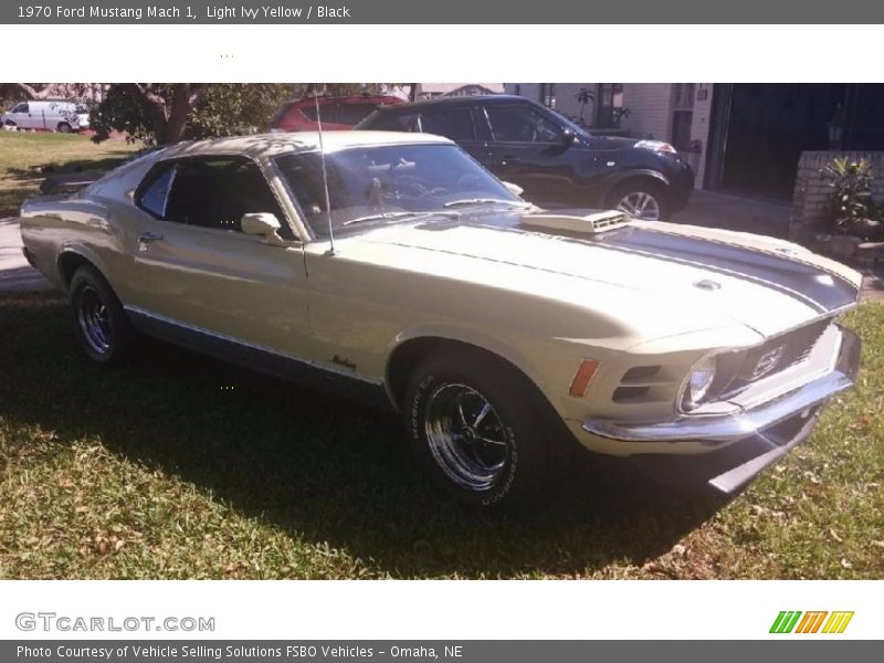 Light Ivy Yellow / Black 1970 Ford Mustang Mach 1
