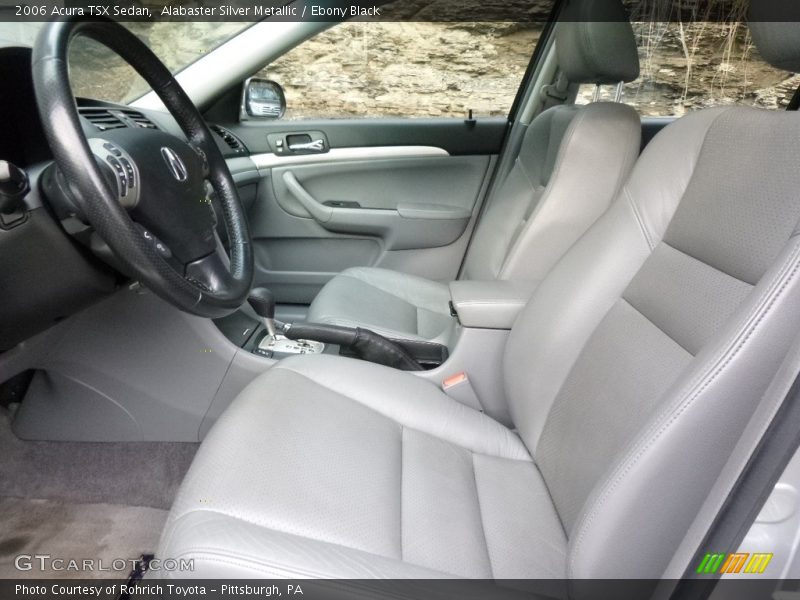 Alabaster Silver Metallic / Ebony Black 2006 Acura TSX Sedan