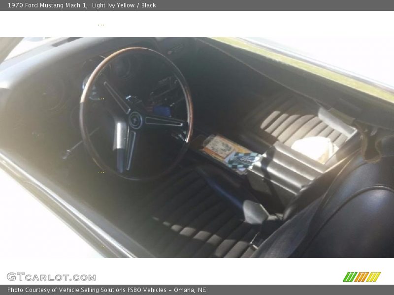 Light Ivy Yellow / Black 1970 Ford Mustang Mach 1