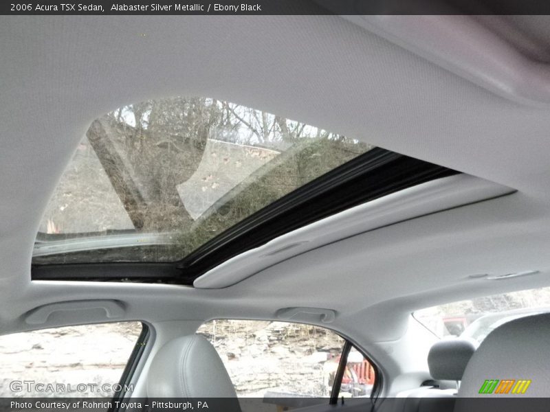 Alabaster Silver Metallic / Ebony Black 2006 Acura TSX Sedan