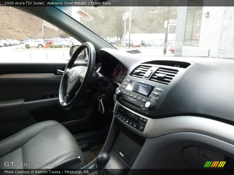 Alabaster Silver Metallic / Ebony Black 2006 Acura TSX Sedan