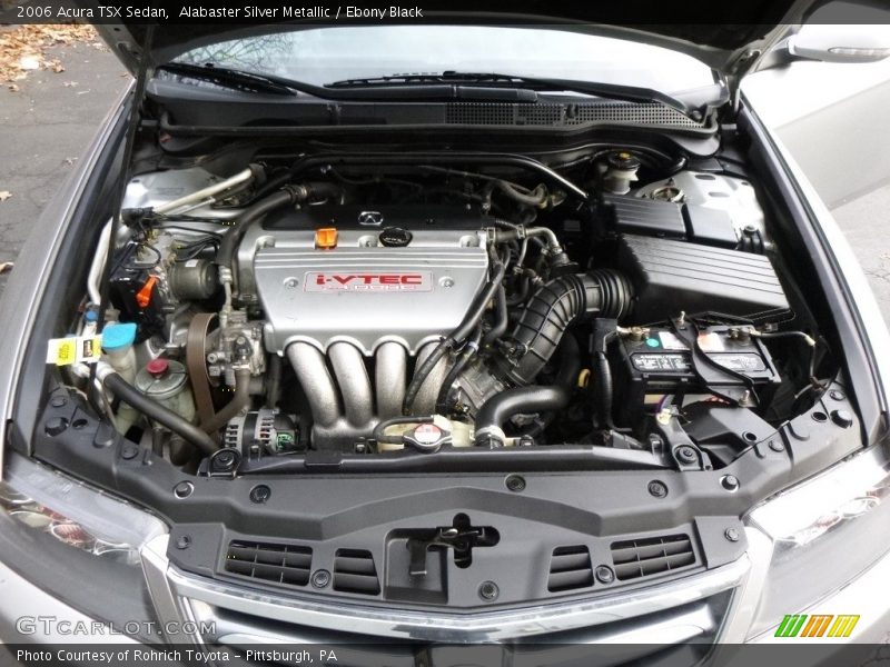 Alabaster Silver Metallic / Ebony Black 2006 Acura TSX Sedan