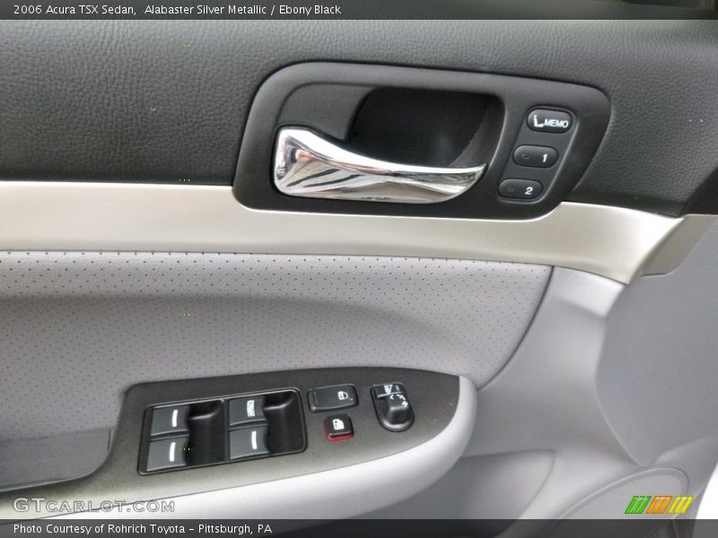 Alabaster Silver Metallic / Ebony Black 2006 Acura TSX Sedan