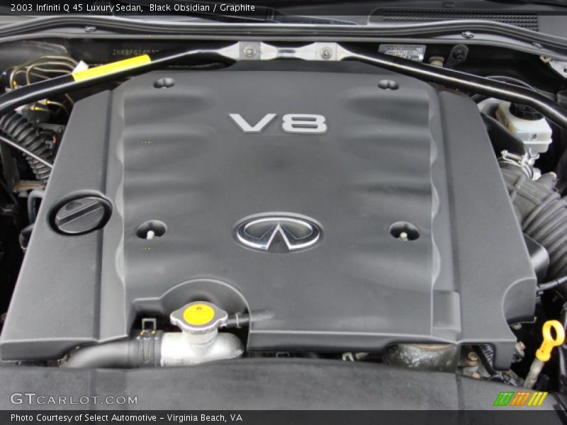 Black Obsidian / Graphite 2003 Infiniti Q 45 Luxury Sedan