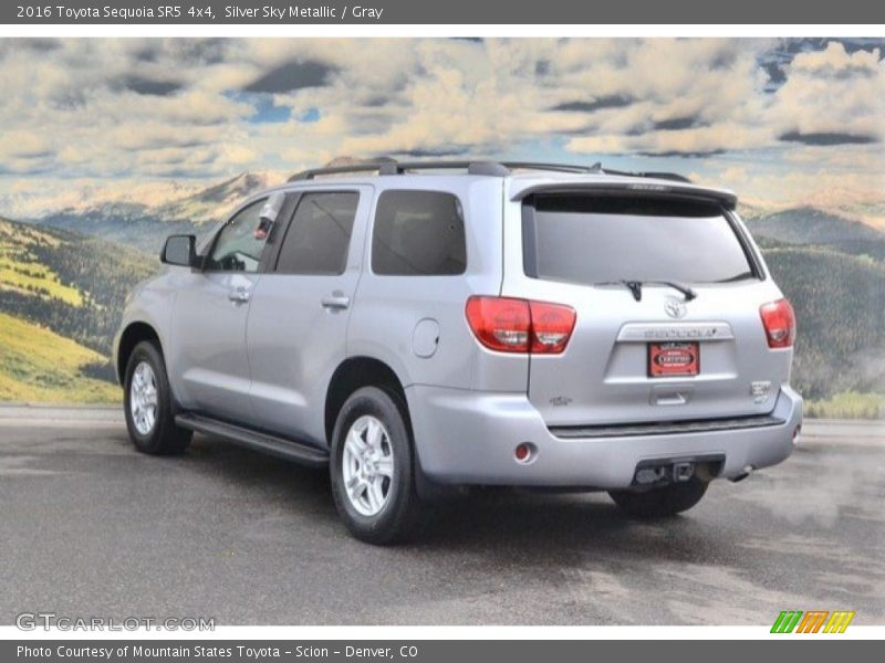 Silver Sky Metallic / Gray 2016 Toyota Sequoia SR5 4x4